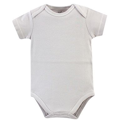 Touched by Nature Baby Girl Organic Cotton Bodysuits 5pk, Lavender