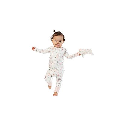 Sleep On It Infant Girls Cottage Blossom Zip-Front Coverall Pajama