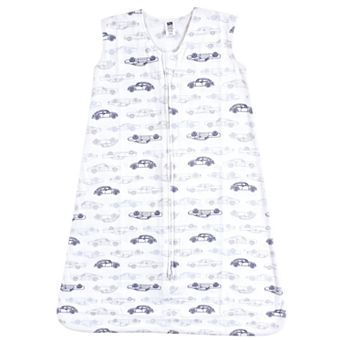 Hudson Baby Infant Boy Cotton Sleeveless Wearable Sleeping Bag, Sack, Blanket, Classic Cars