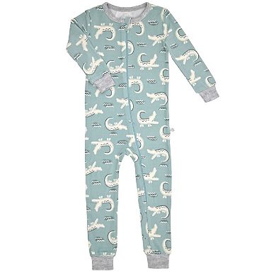 Sleep On It Infant Boys Long Sleeve Snuggle Jersey Zip-up Coverall Pajama W/ Matching Blankey Buddy