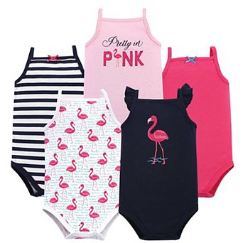 Infant Girl Cotton Sleeveless Bodysuits 5 pk