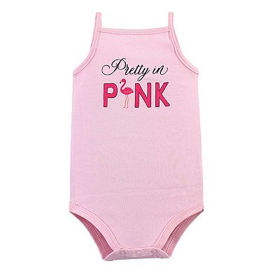 Infant Girl Cotton Sleeveless Bodysuits 5pk