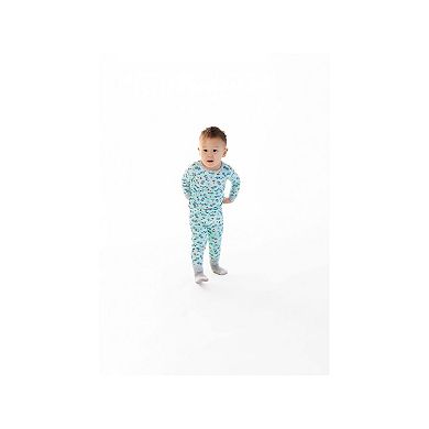 Sleep On It Infant/Toddler Boys Skate On Snug Fit 2-Piece Pajama Sleep Set With Matching Socks