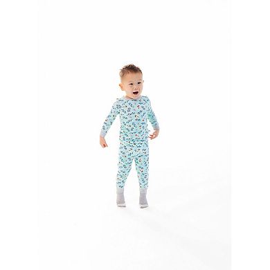 Sleep On It Infant/Toddler Boys Skate On Snug Fit 2-Piece Pajama Sleep Set With Matching Socks