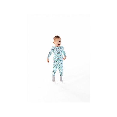 Sleep On It Infant/Toddler Boys Skate On Snug Fit 2-Piece Pajama Sleep Set With Matching Socks