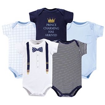 Baby Boy Cotton Bodysuits 5 pk