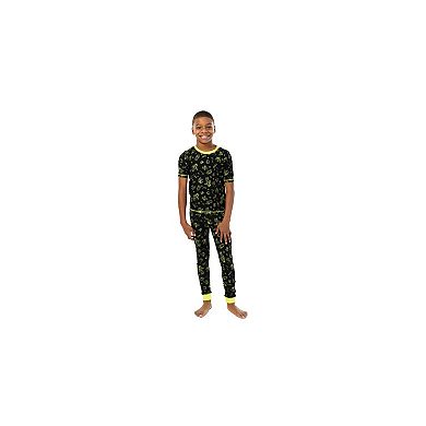 Sleep On It Boys 2-Piece Super Soft Jersey Snug-Fit Pajama Top and Pajama Shorts Set - Toddler