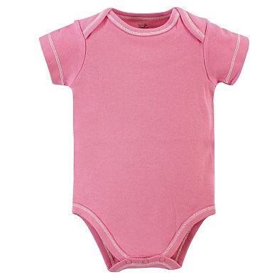 Touched by Nature Baby Girl Organic Cotton Bodysuits 5pk, Botanical