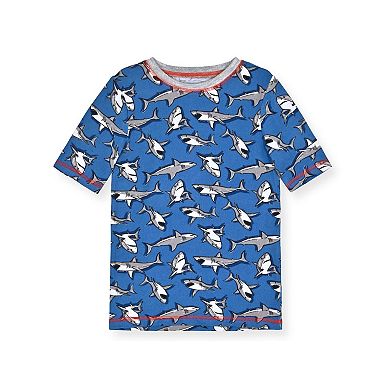 Sleep On It Boys 2-Piece Super Soft Jersey Snug-Fit Pajama Top and Pajama Shorts Set - Little Kids