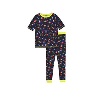 Sleep On It Boys 2 pc Super Soft Jersey Snug-Fit Pajama Top and Pajama Shorts Set - Little Kids