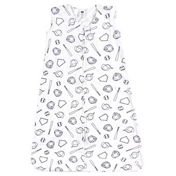 Hudson Baby Infant Boy Cotton Sleeveless Wearable Sleeping Bag, Sack, Blanket, Baseball
