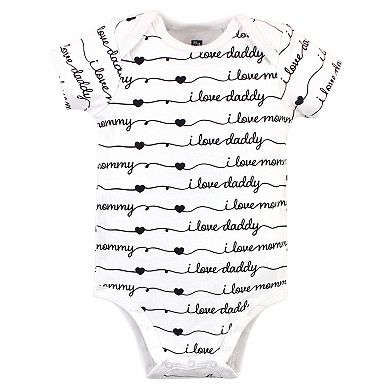 Hudson Baby Infant Girl Cotton Bodysuits 3pk, Daddys Princess