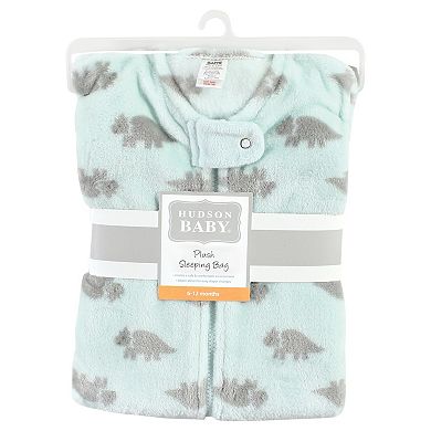 Hudson Baby Infant Boy Plush Sleeping Bag, Sack, Blanket, Sleeveless Triceratops