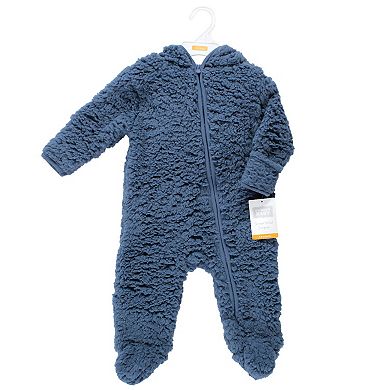 Hudson Baby Faux Shearling Bunting 1pk, Coronet Blue