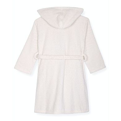 Sleep On It Girls Plush Fleece Shawl Collar Robe With Matching Fleece Slippers