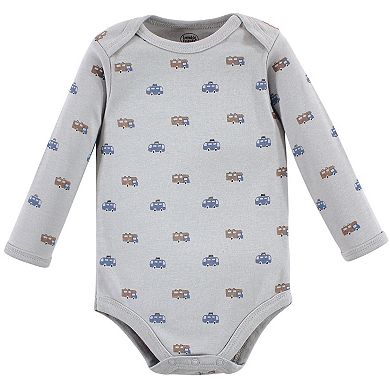 Baby Boy Cotton Long-sleeve Bodysuits 5pk