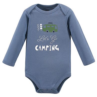 Baby Boy Cotton Long-sleeve Bodysuits 5pk