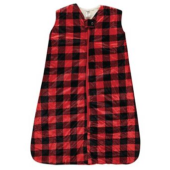 Hudson Baby Infant Boy Mink with Faux Shearling Inner Sleeping Bag, Sack, Blanket, Buffalo Plaid