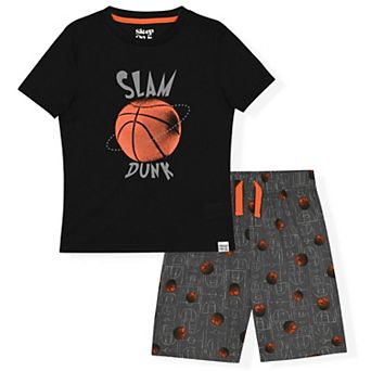 Sleep On It Boys 2 pc Short-Sleeve Jersey Pajama Shorts Set