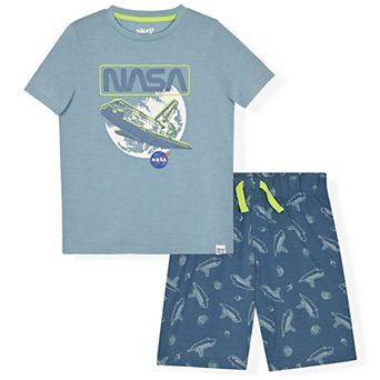 Sleep On It Boys 2 pc Short-Sleeve Jersey Pajama Shorts Set