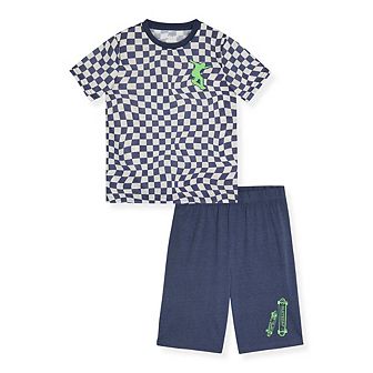Sleep On It Boys 2 pc Short-Sleeve Jersey Pajama Top and Pajama Pants Set