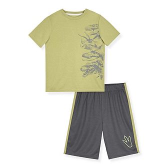 Sleep On It Boys 2 pc Short-Sleeve Jersey Pajama Top and Pajama Pants Set
