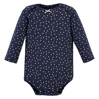 Hudson Baby Infant Girl Cotton Long-Sleeve Bodysuits, Little Llama