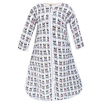 Hudson Baby Infant Boy Long Sleeve Muslin Sleeping Bag, Wearable Blanket, Sleep Sack, French Dog