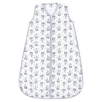 Hudson Baby Infant Boy Muslin Cotton Sleeveless Wearable Sleeping Bag, Sack, Blanket, Rocket Ship