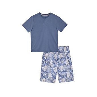 Sleep On It Boys 2 pc Short-Sleeve Jersey Pajama Top and Pajama Pants Set