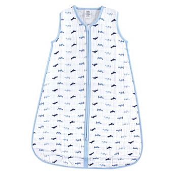 Luvable Friends Baby Boy Sleeveless Muslin Cotton Sleeping Bag, Sack, Blanket, Airplanes Muslin