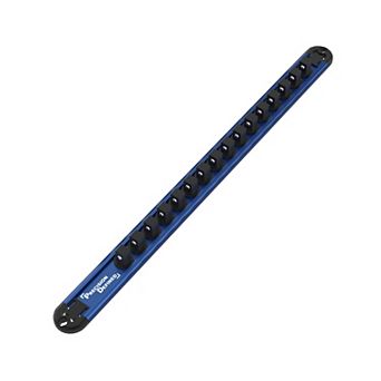 Precision Defined Aluminum Tool Socket Holder 3 pc Set, Red, 1/4-inch, 3/8-inch, 1/2-inch