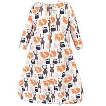 Hudson Baby Infant Boy Long Sleeve Cotton Jersey Sleeping Bag, Forest