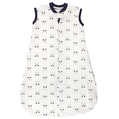 Hudson Baby Infant Boy Premium Quilted Sleeveless Sleeping Bag and Wearable Blanket, Boy Forest