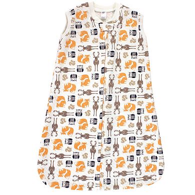 Hudson Baby Infant Boy Premium Quilted Sleeveless Sleeping Bag and Wearable Blanket, Boy Forest
