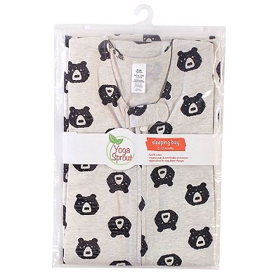Yoga Sprout Baby Boy Sleeveless Jersey Cotton Sleeping Bag, Sack, Blanket, Bear