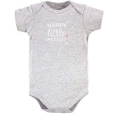 Luvable Friends Baby Girl Cotton Bodysuits, Girl Basic Elephant