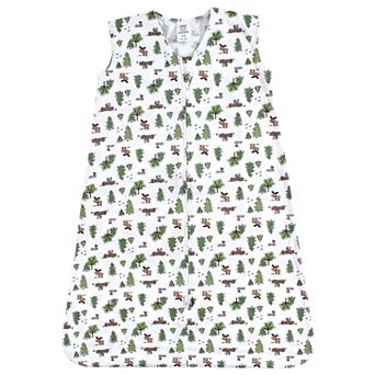 Luvable Friends Baby Boy Sleeveless Jersey Cotton Sleeping Bag, Sack, Blanket, Moose Jersey, 12-18 Months