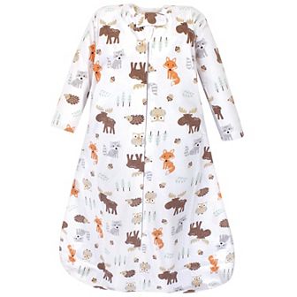 Hudson Baby Infant Boy Long Sleeve Cotton Jersey Sleeping Bag, Boy Woodland
