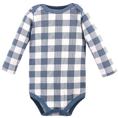 Infant Boy Cotton Long-Sleeve Bodysuits 5pk
