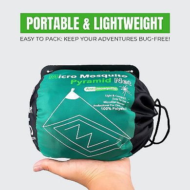 Mekkapro Mosquito Camping Insect Net With Carry Bag, Fits Sleeping Bags, Bed, Tent (single)
