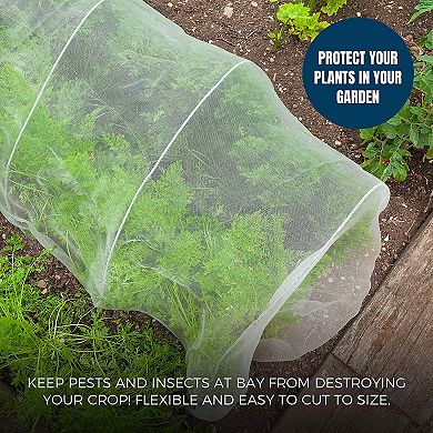 Mekkapro Large Mosquito Bug Screen Netting, 10ft X 10ft, Garden Netting For Vegetables, Plants