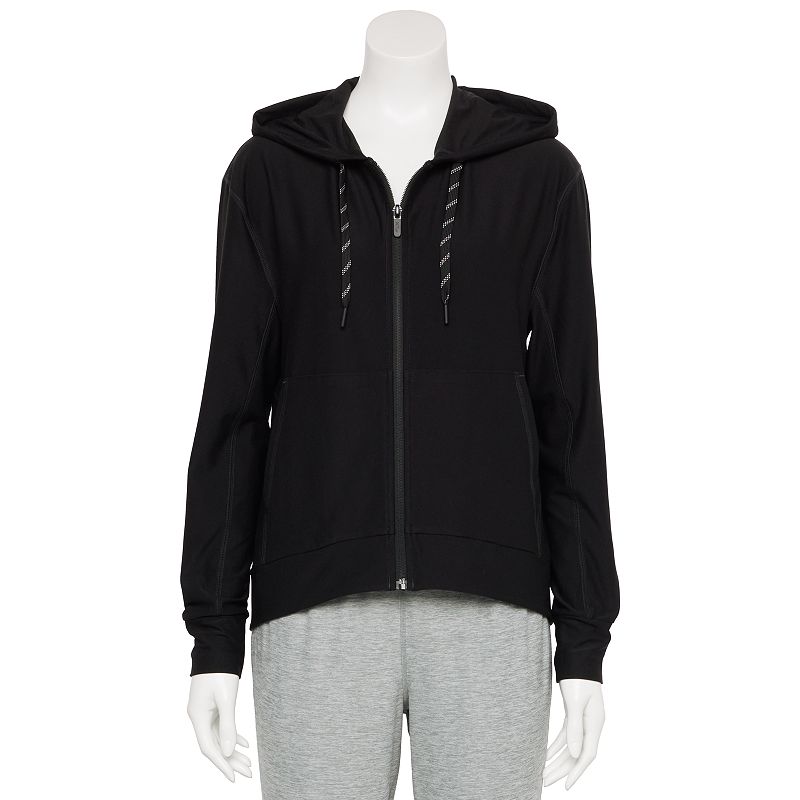 Kohls black zip online up hoodie