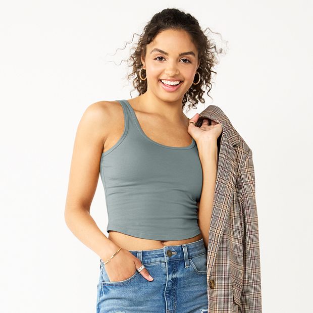 Kohls cropped hot sale tank tops