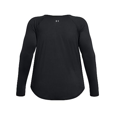 Plus Size Under Armour Motion Longline Long Sleeve Top