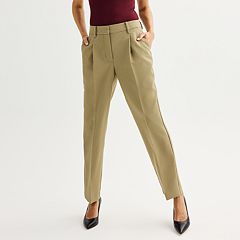 Women's Nine West High Rise Tapered Pants, Size: 12, Dark Brown - Yahoo  Shopping