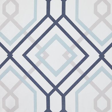 VCNY Home Jackston Solid and Print Set of 2 Window Curtain Panels