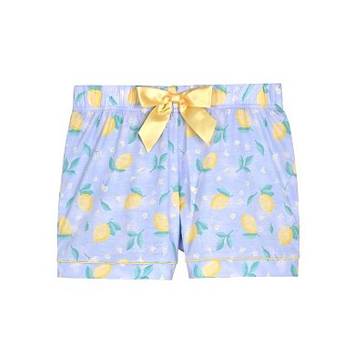Sleep On It Girls 2-piece Short-sleeve Button Down Collared Coat Pajama Set W/ Matching Scrunchie