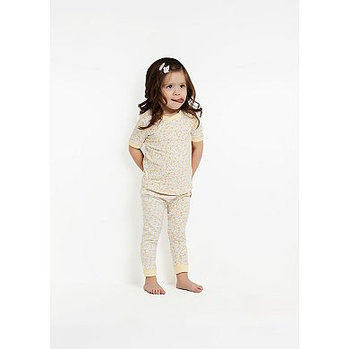 Sleep On It Girls 2-Piece Super Soft Jersey Snug-Fit Pajama Top and Pajama Pants Set - Toddler