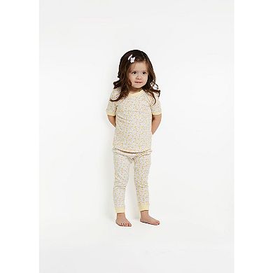 Sleep On It Girls 2-Piece Super Soft Jersey Snug-Fit Pajama Top and Pajama Pants Set - Toddler